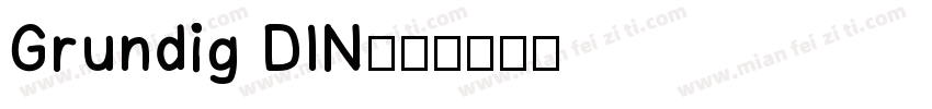 Grundig DIN字体转换